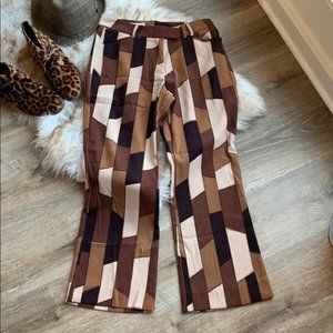 Custum super funky 70s patchwork pants. Vintage